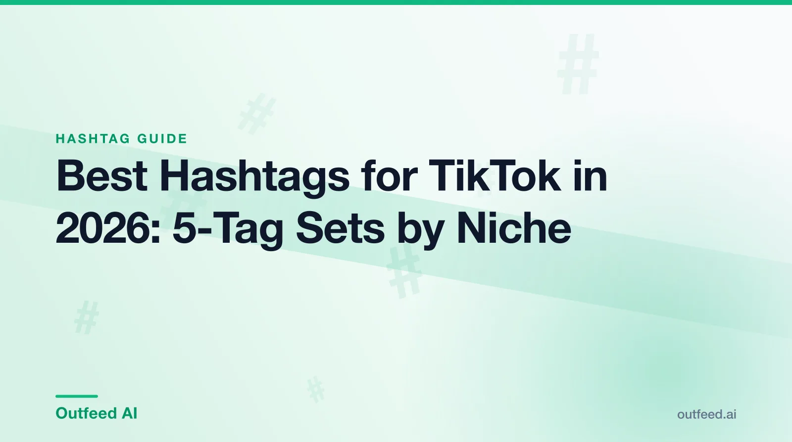 Best hashtags for TikTok — a TikTok upload screen with a caption holding five hashtags, each labelled with the job it does