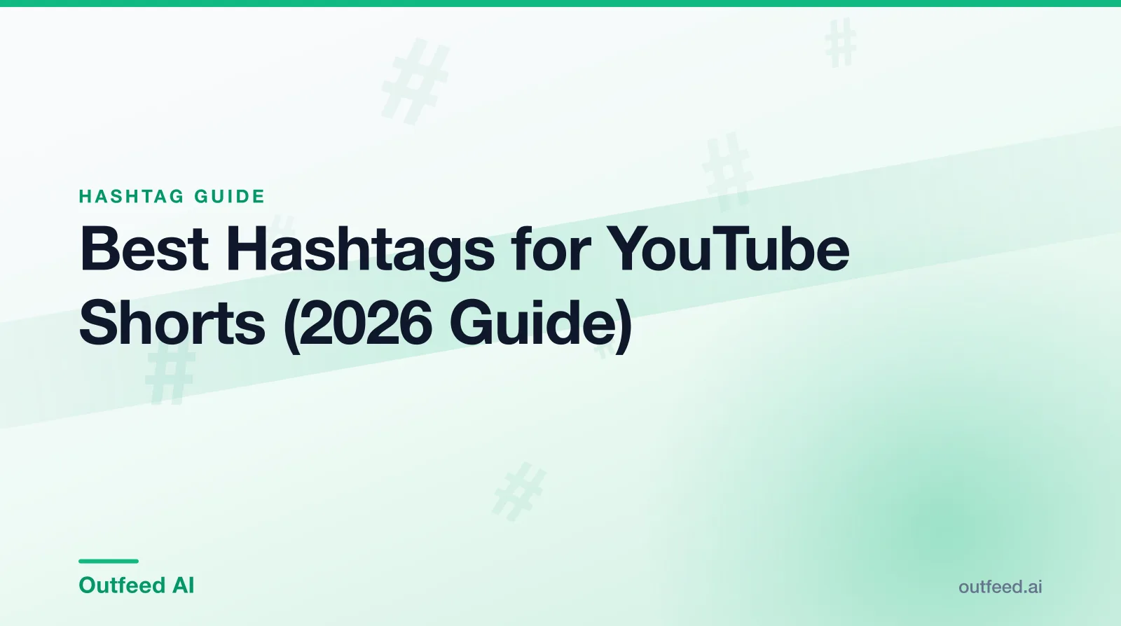 Best hashtags for YouTube Shorts — a Short showing three hashtags displayed above the video title