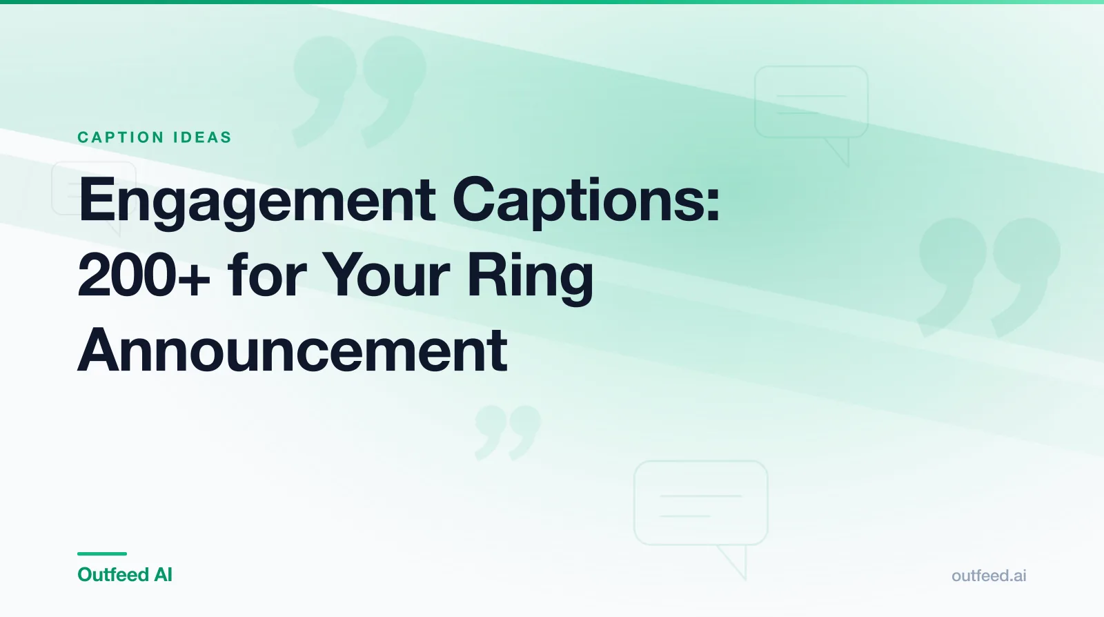 Engagement ring photo on an Instagram post with engagement captions ready to copy and paste