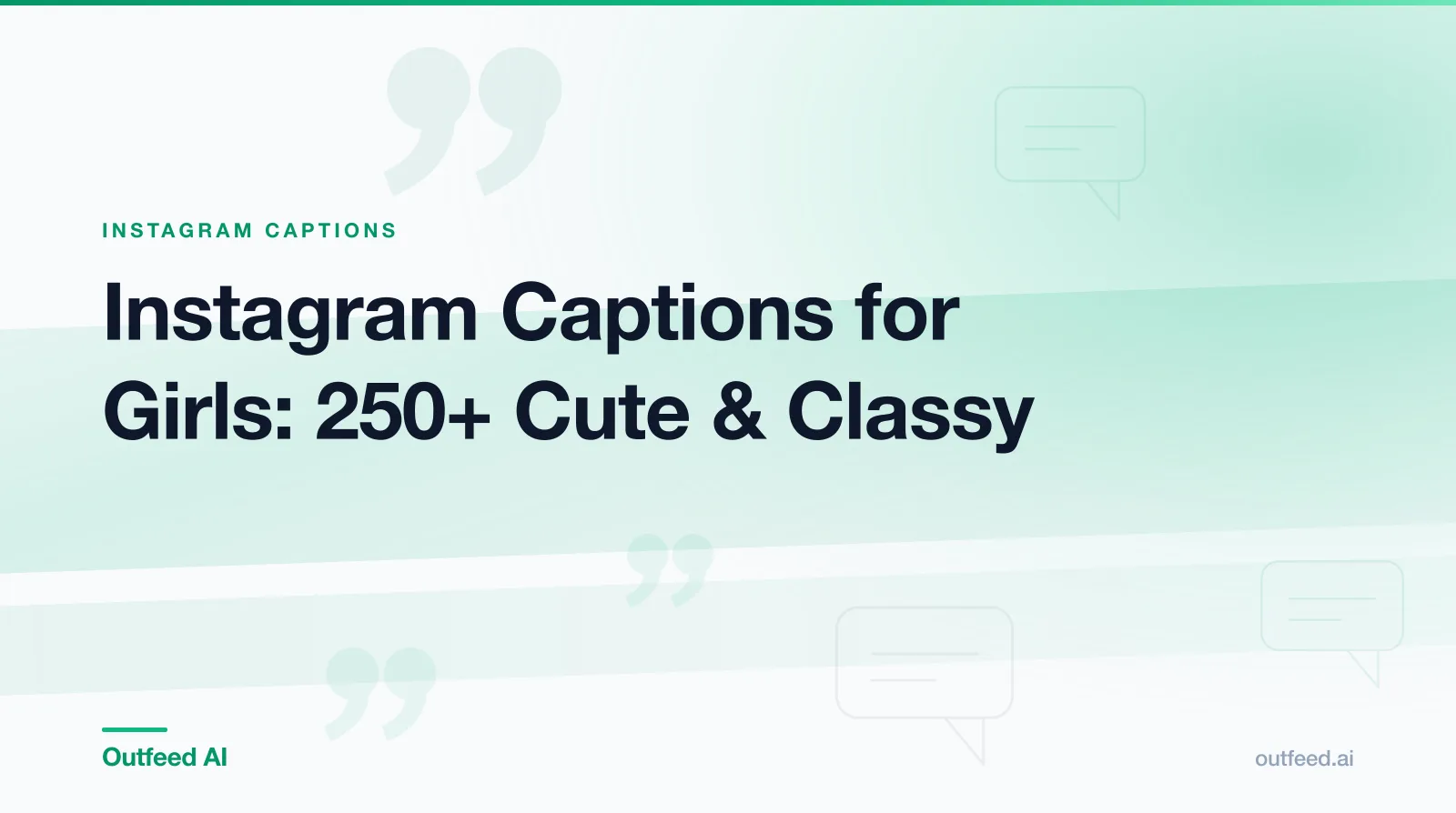 Phone showing an Instagram post with Instagram captions for girls sorted by tone, ready to copy and paste
