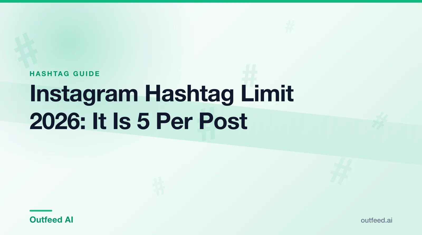 Instagram caption box showing the hashtag limit on Instagram of five hashtags per post in 2026