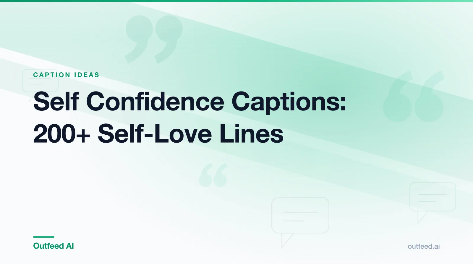 Phone screen showing an Instagram post with self confidence captions ready to copy and paste