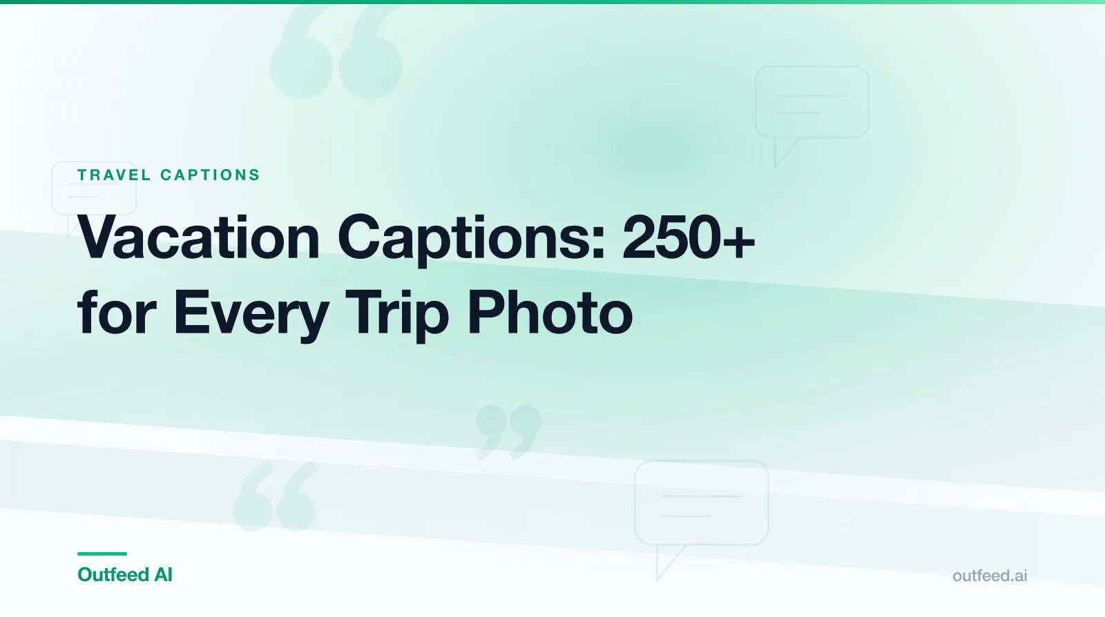 Open suitcase and phone showing vacation captions for Instagram covering every stage of a trip